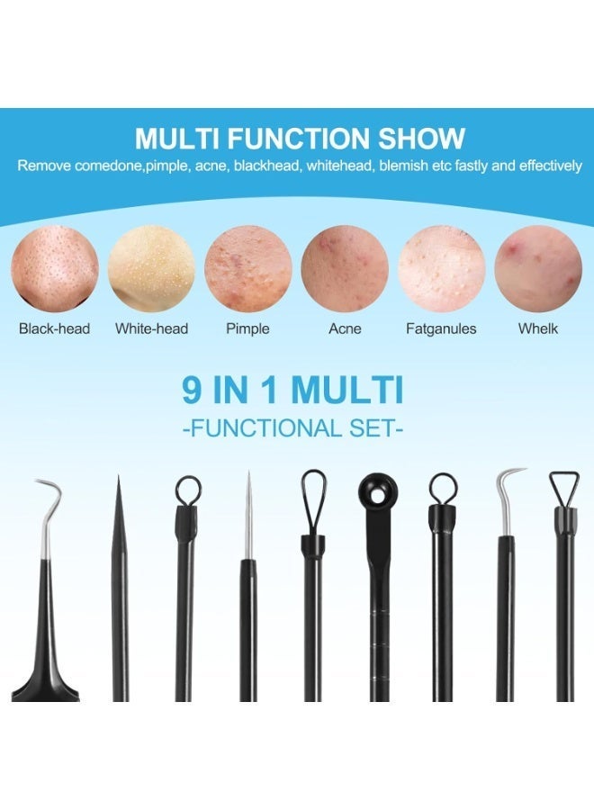 general Blackhead Remover Tools Pimple Popper Tool Kit, Comedones Extractor Acne Removal Kit for Blemish, Black Head Remover for face Risk Free Treatment for Whitehead Popping - Image 5